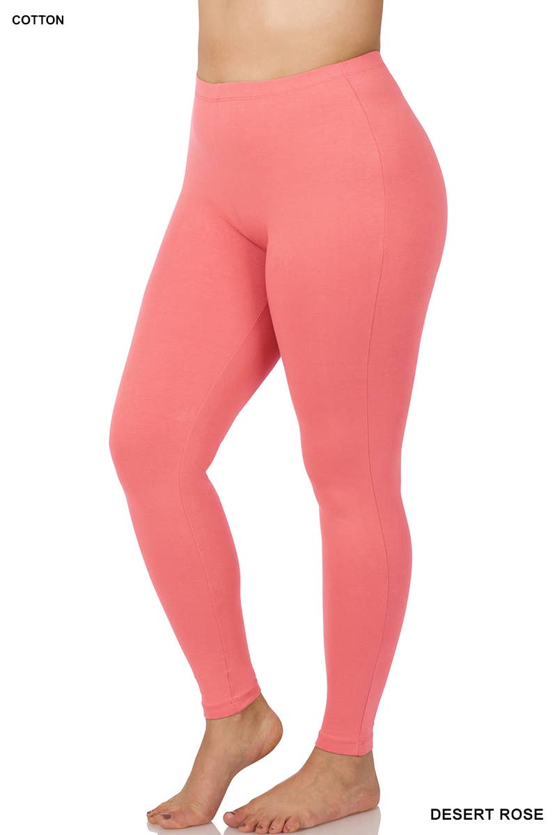 PLUS SIZE BETTER COTTON FULL LENGTH LEGGINGS