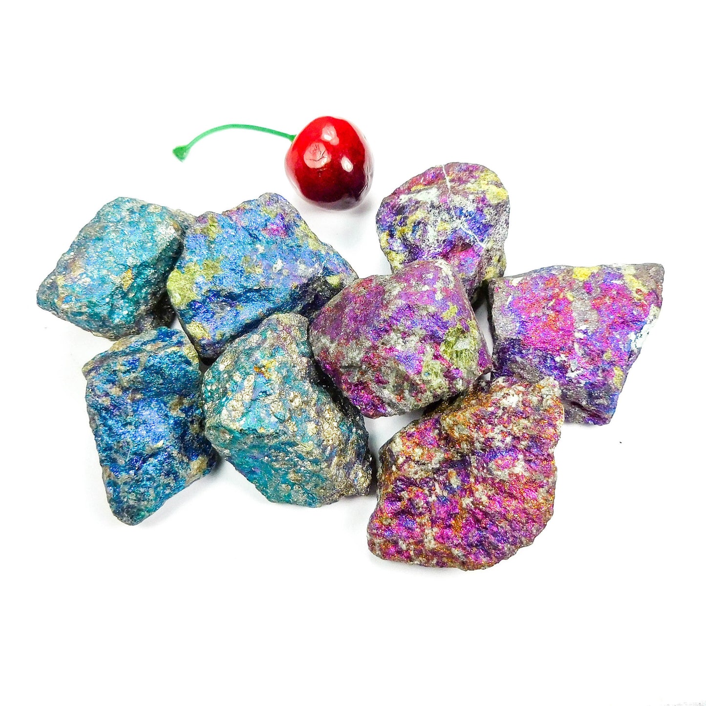 Chalcopyrite Peacock Ore Rough (1 LB) One Pound Bulk Wholesale Lot Raw Gemstones