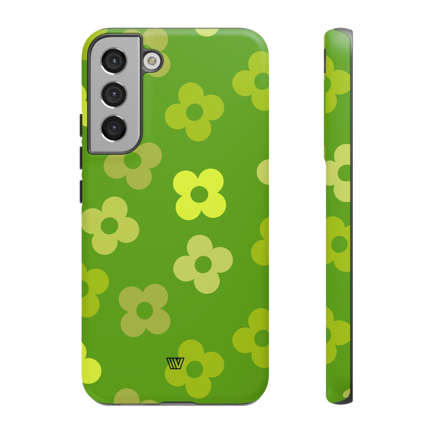 GREEN RETRO FLOWERS | Tough Phone Case