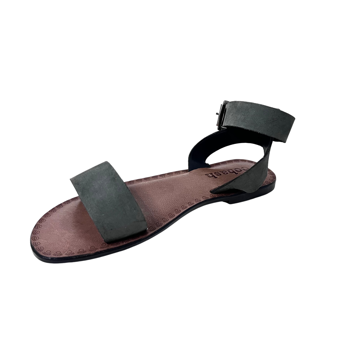 Ilisha Black front strap buckle sandal