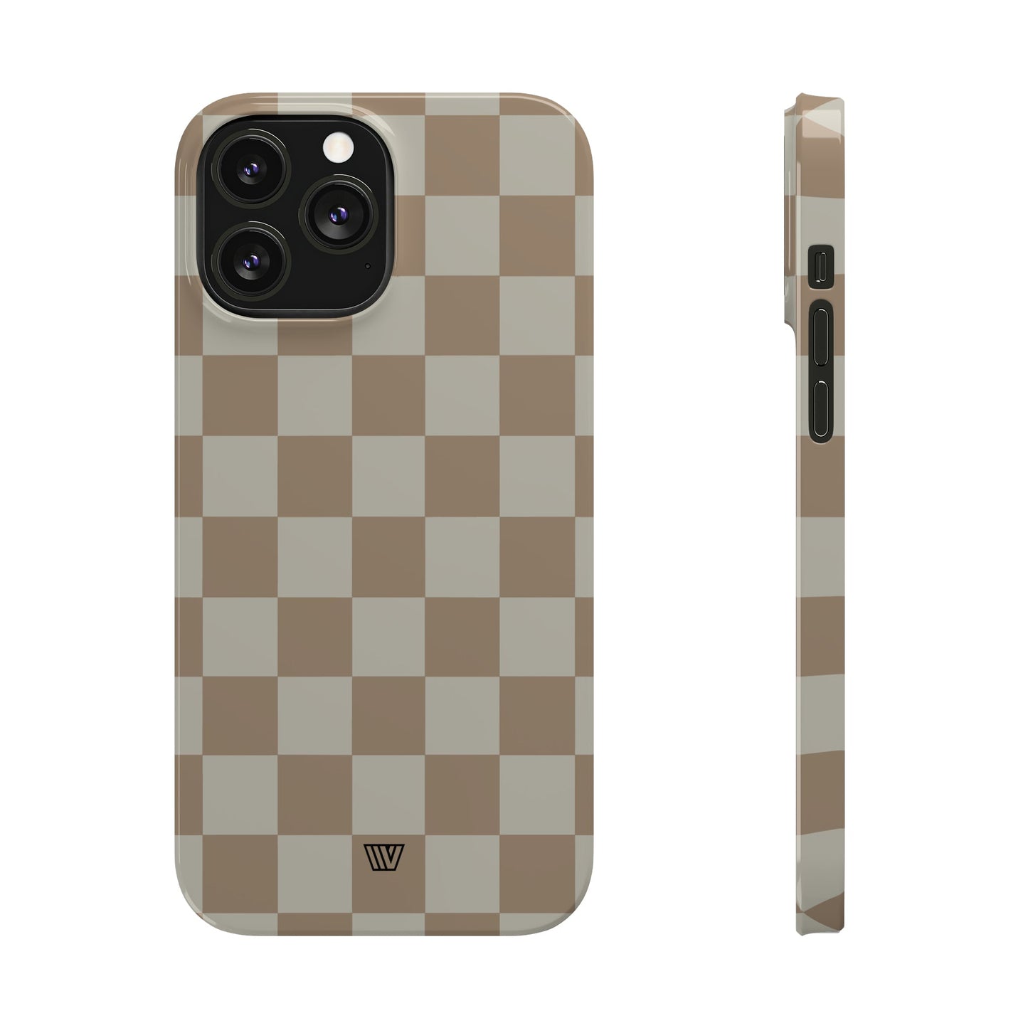 NEUTRAL CHECKERBOARD | Slim iPhone Case