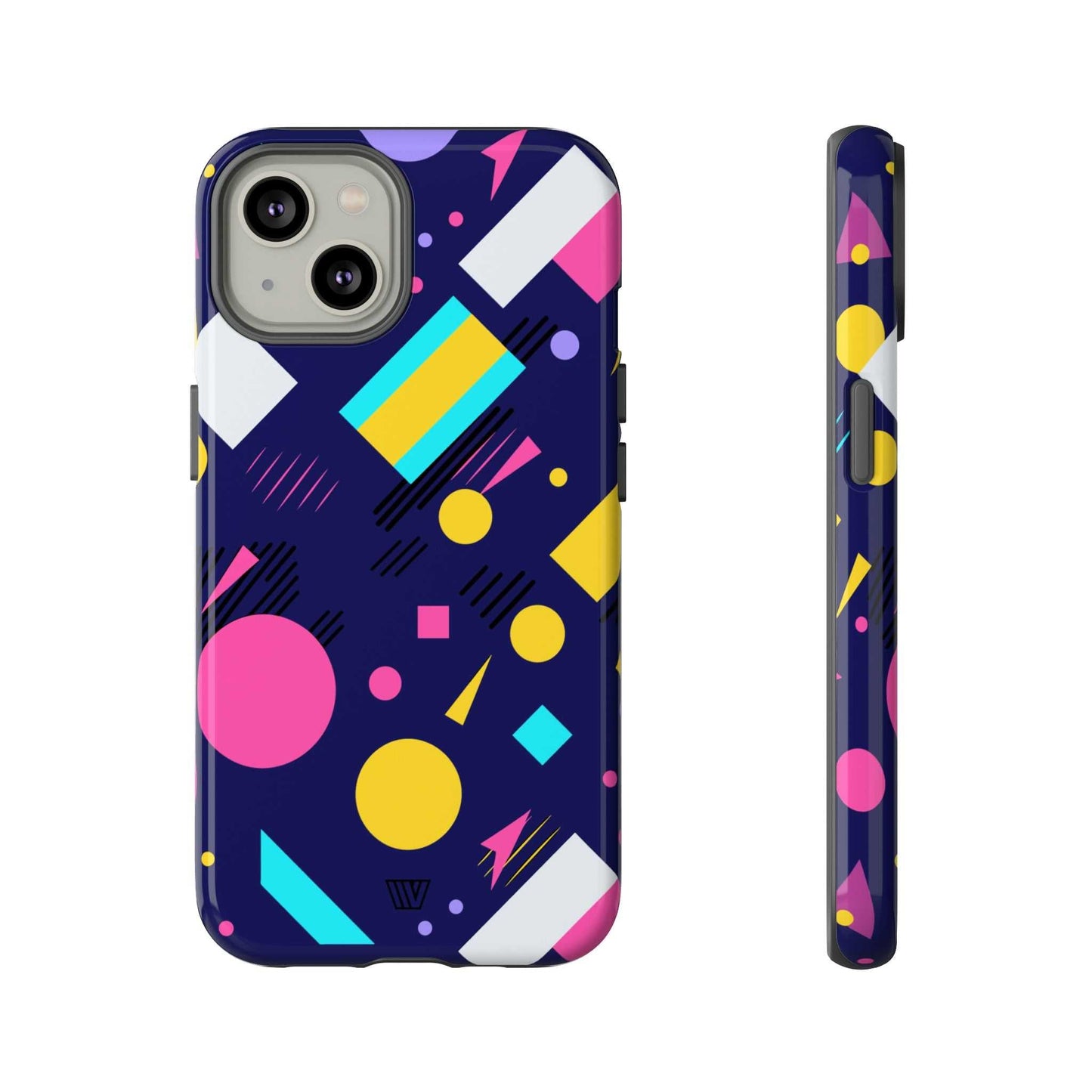 80s / 90s RETRO PATTERN DARK | Tough Phone Case