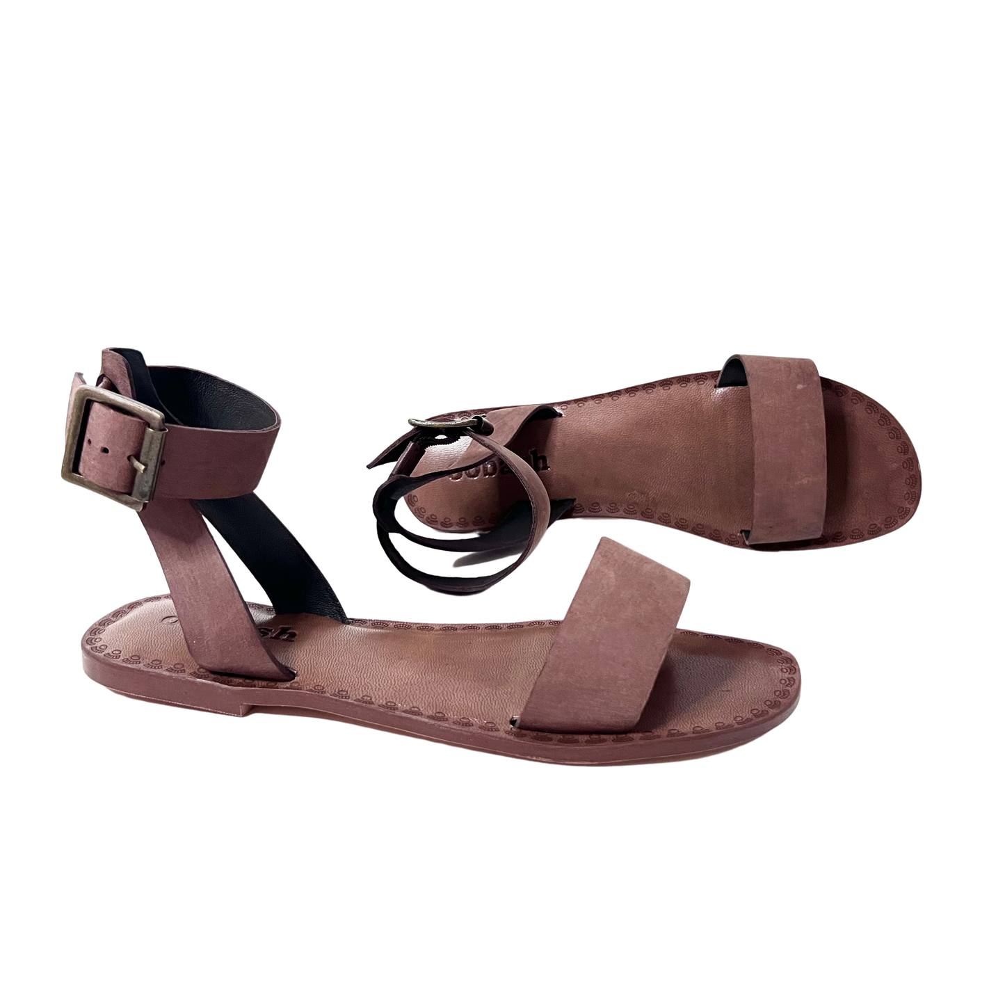 Ilisha Brown front strap buckle sandal