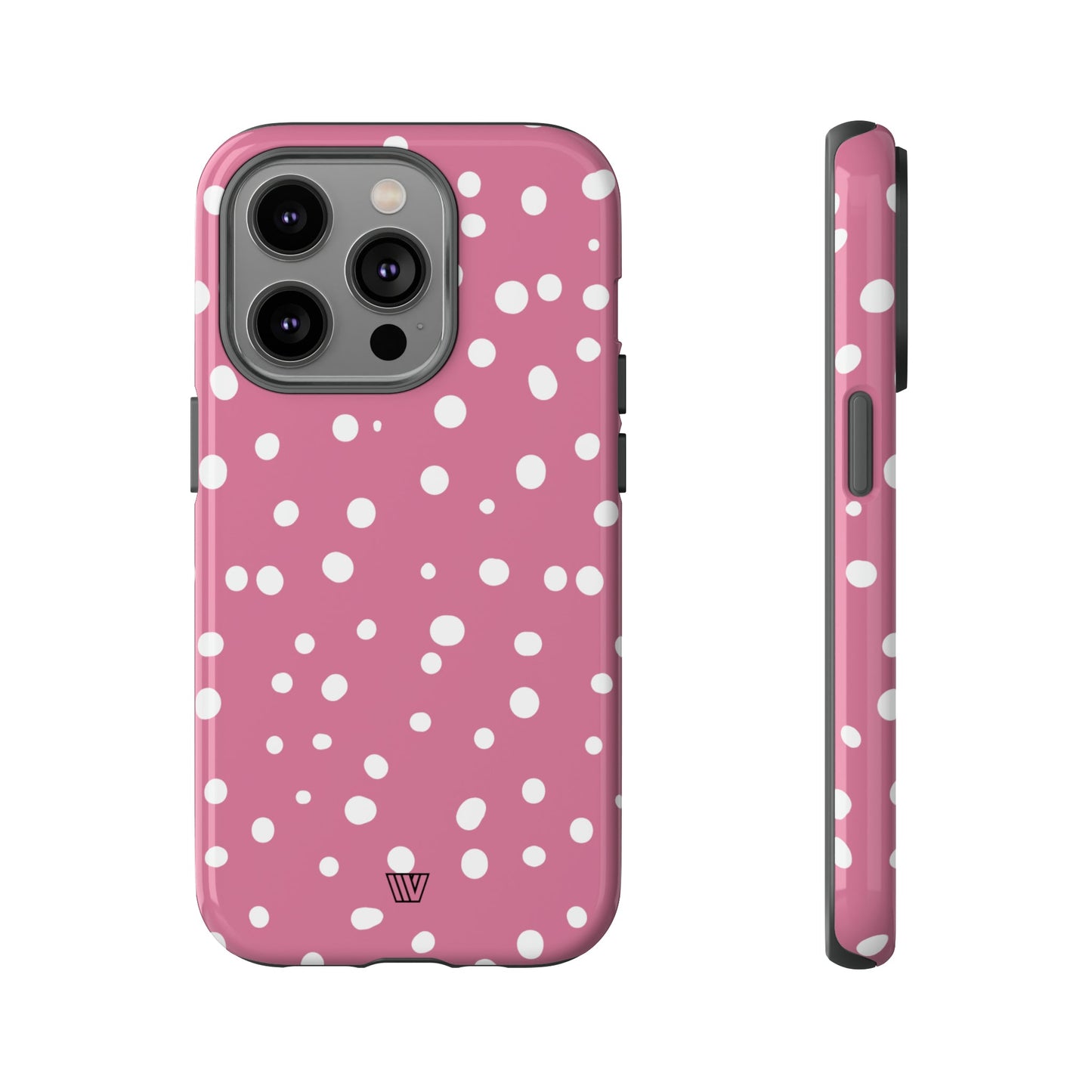 BLUSH RED DOTS | Tough Phone Case