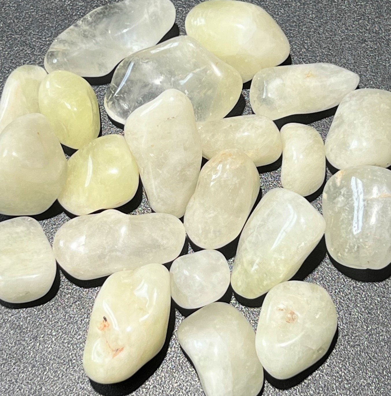 Yellow Quartz Crystal Tumbled (1 LB) One Pound Bulk Wholesale Lot Polished Natural Gemstones