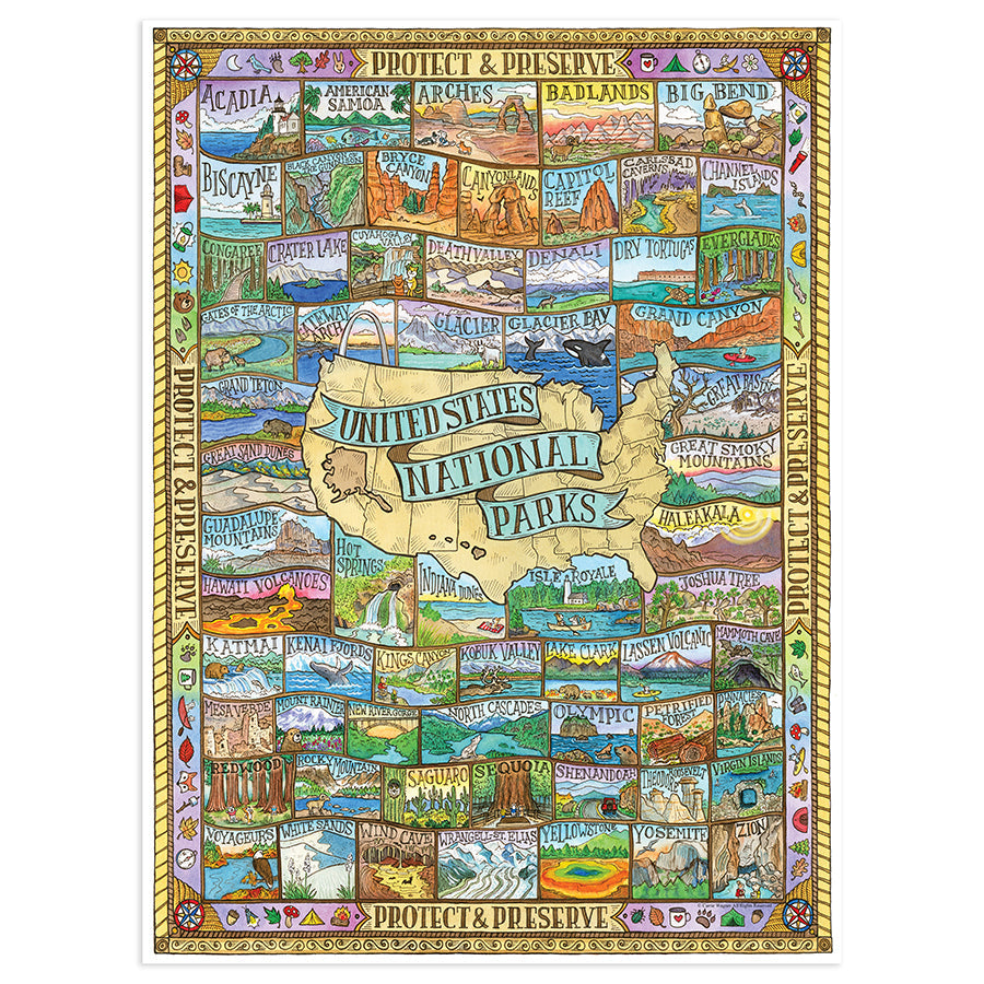 1000 Piece National Parks Jigsaw Puzzle