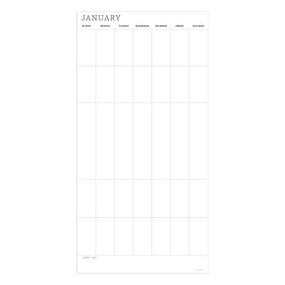 Undated 12" x 12" Dry Erase Wall Calendar