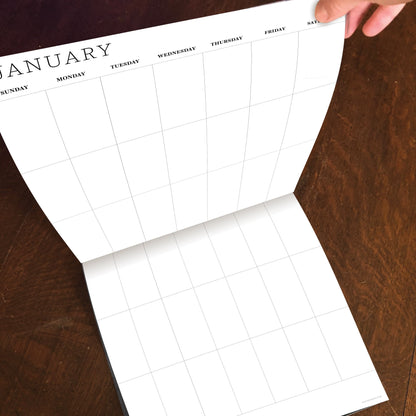 Undated 12" x 12" Dry Erase Wall Calendar