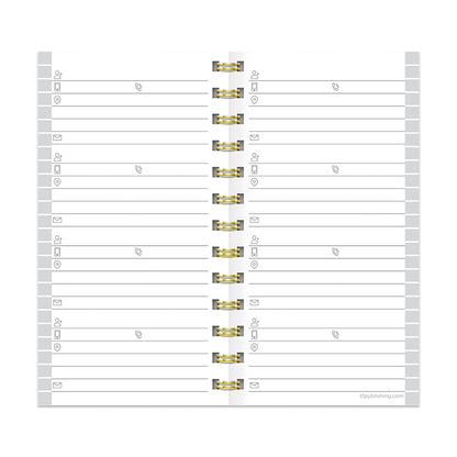 Gray Spiral Address Book