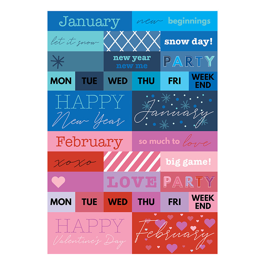 Seasonal Monthly Planner Sticker Pack