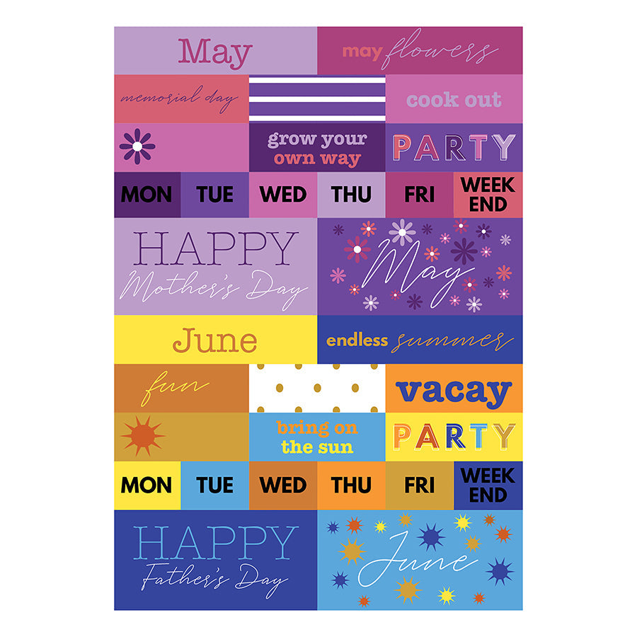 Seasonal Monthly Planner Sticker Pack