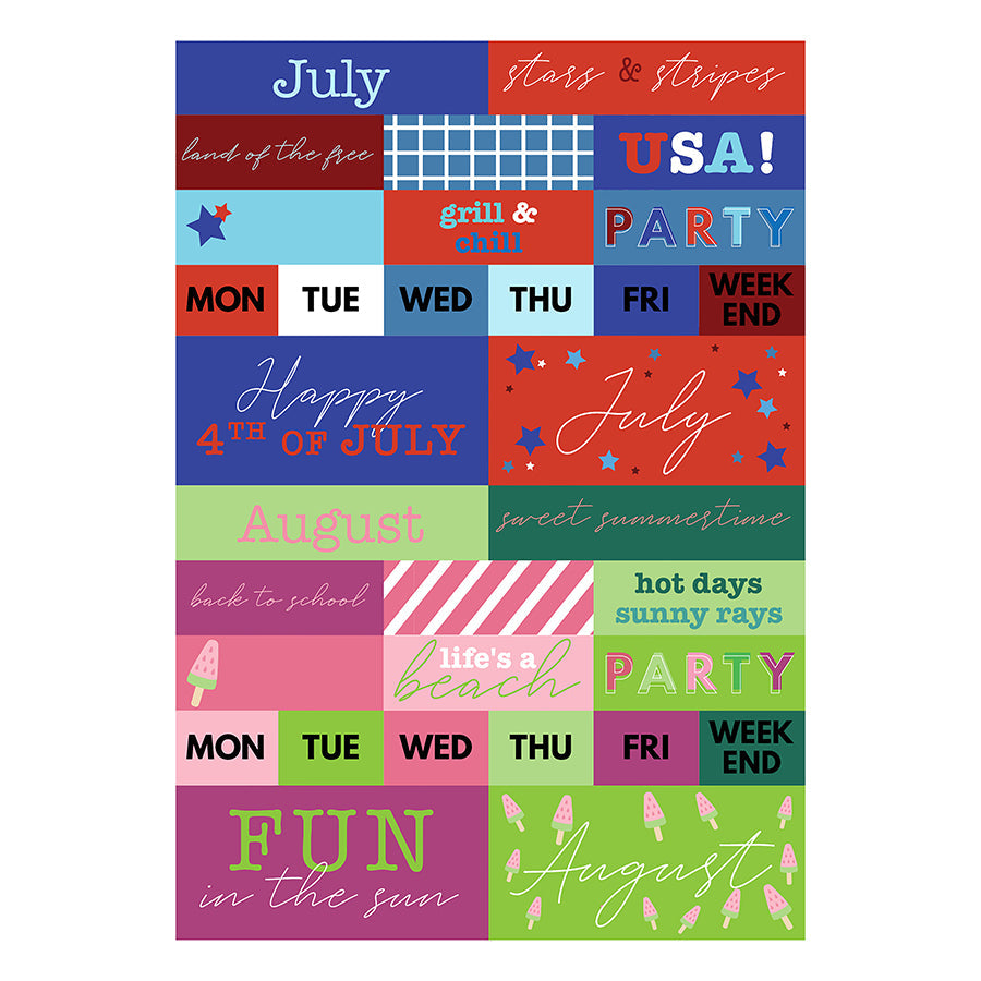 Seasonal Monthly Planner Sticker Pack