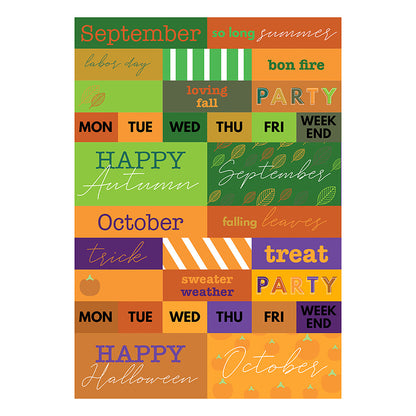 Seasonal Monthly Planner Sticker Pack