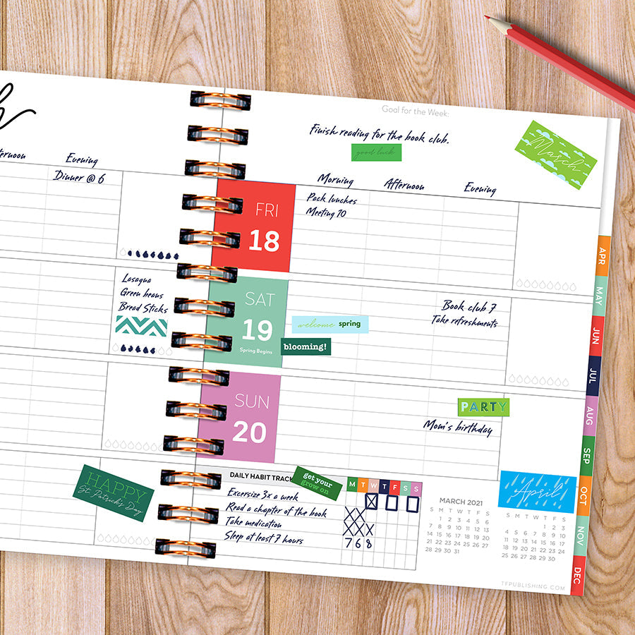 Seasonal Monthly Planner Sticker Pack