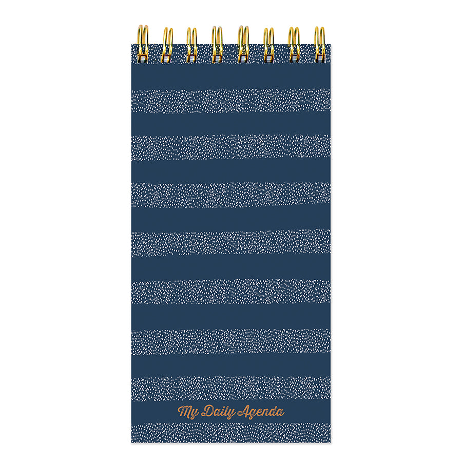 Blue Boho Stripe Daily Agenda