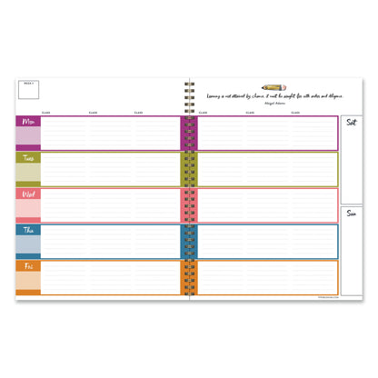 Large Undated Pencils Teacher & Homeschool Lesson Planner