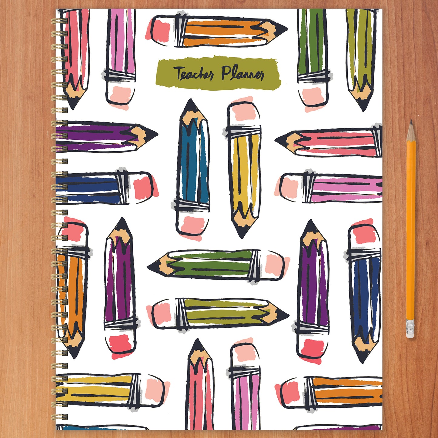 Large Undated Pencils Teacher & Homeschool Lesson Planner