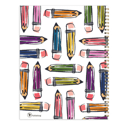 Large Undated Pencils Teacher & Homeschool Lesson Planner