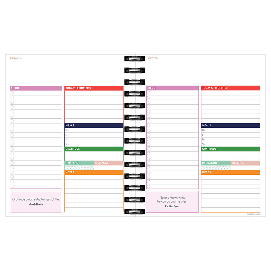 Daily Monthly Best Life Luxe Undated Planner