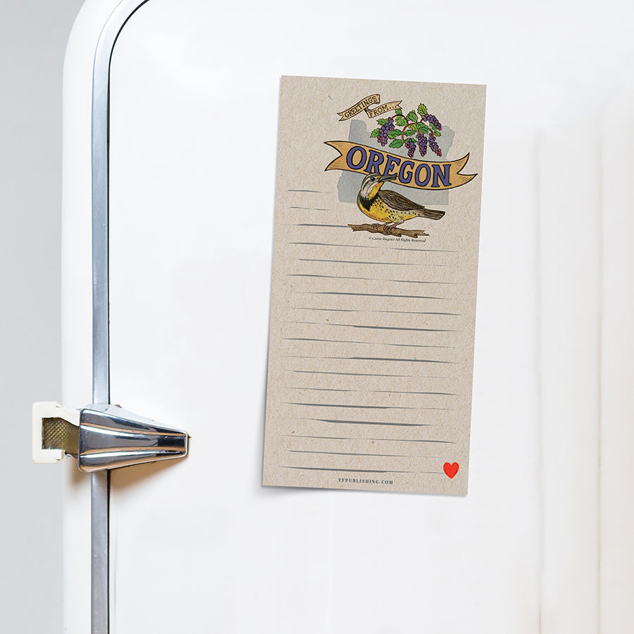 Oregon Memo Magnet Pad