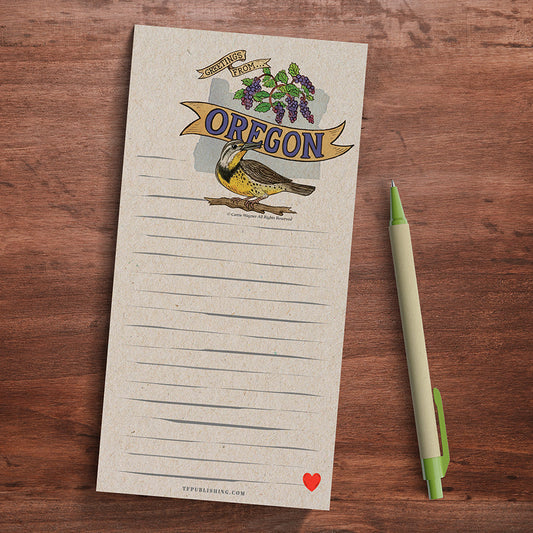 Oregon Memo Magnet Pad