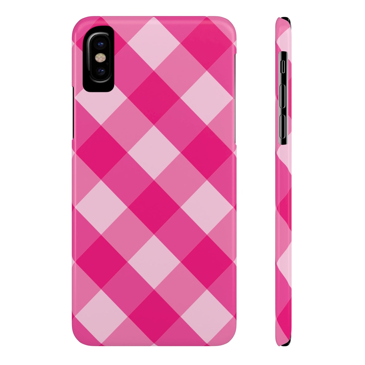 HOT PINK CLOTH Pattern  | Slim iPhone Case