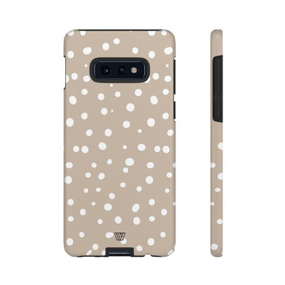 BEIGE DOTS | Tough Phone Case