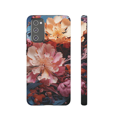 PAINT SWIRL FLOWERS | Tough Phone Case