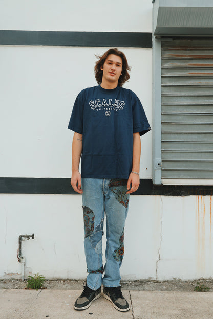 Scales (Navy - Oversize)