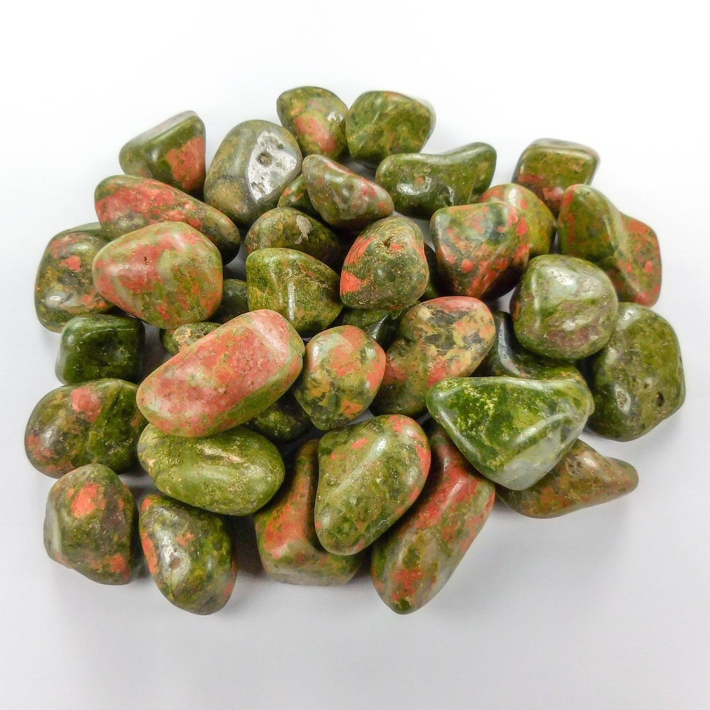 Tumbled Unakite Jasper (3 Pcs) Gemstone Natural Stone Polished Gemstones Rocks Healing Crystals And Stones