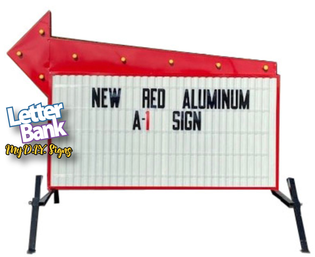 8 foot [48" x 96"] A1 Arrow Portable Readerboard Signs