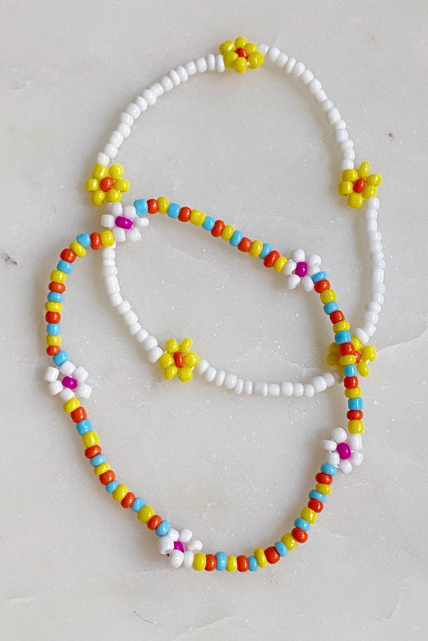 Boho Beaded Anklet Set