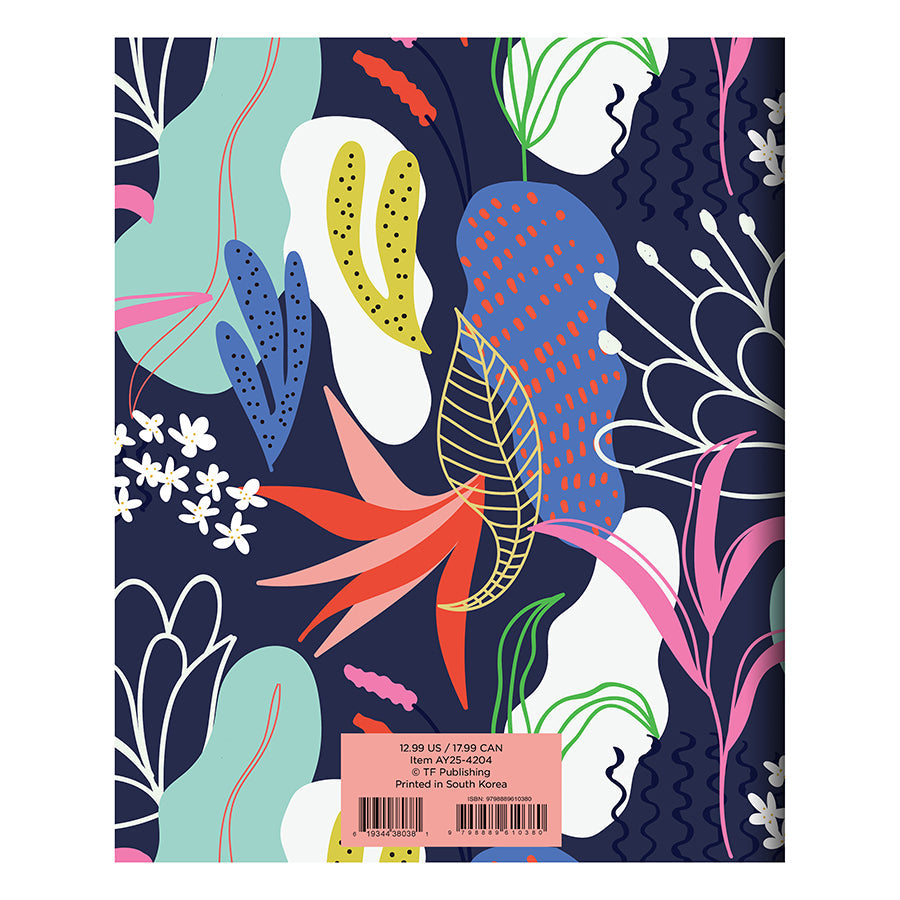 **FINAL SALE** July 2024 - June 2025 Funky Floral Medium Monthly Planner