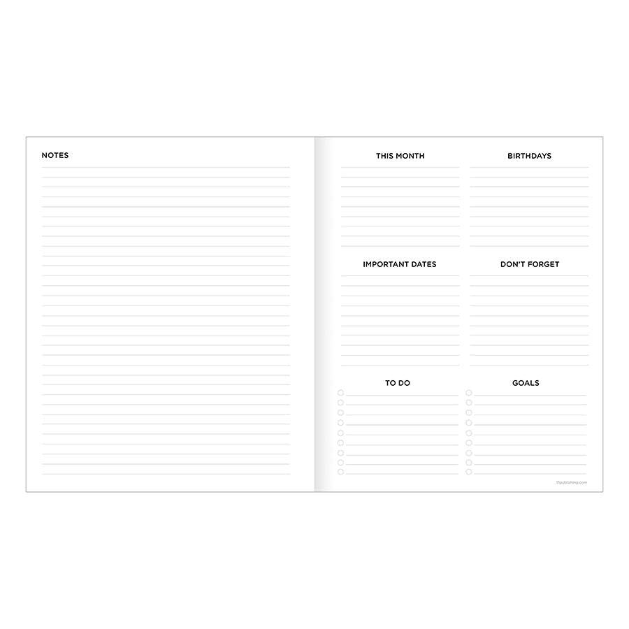 **FINAL SALE** July 2024 - June 2025 Graph Paper Medium Monthly Planner