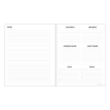 **FINAL SALE** July 2024 - June 2025 Graph Paper Medium Monthly Planner