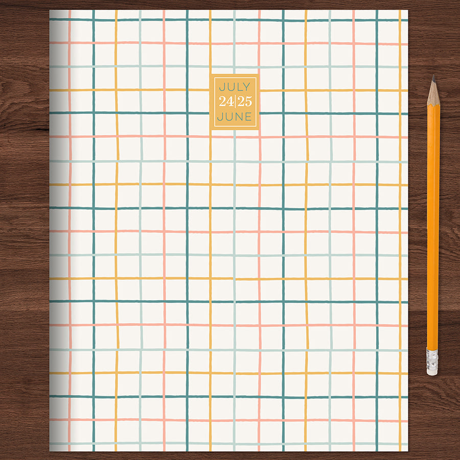 **FINAL SALE** July 2024 - June 2025 Graph Paper Medium Monthly Planner