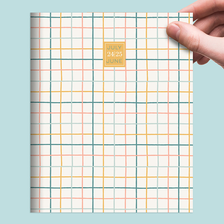 **FINAL SALE** July 2024 - June 2025 Graph Paper Medium Monthly Planner