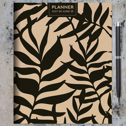 **FINAL SALE** July 2024 - June 2025 Natural Foliage Medium Monthly Planner