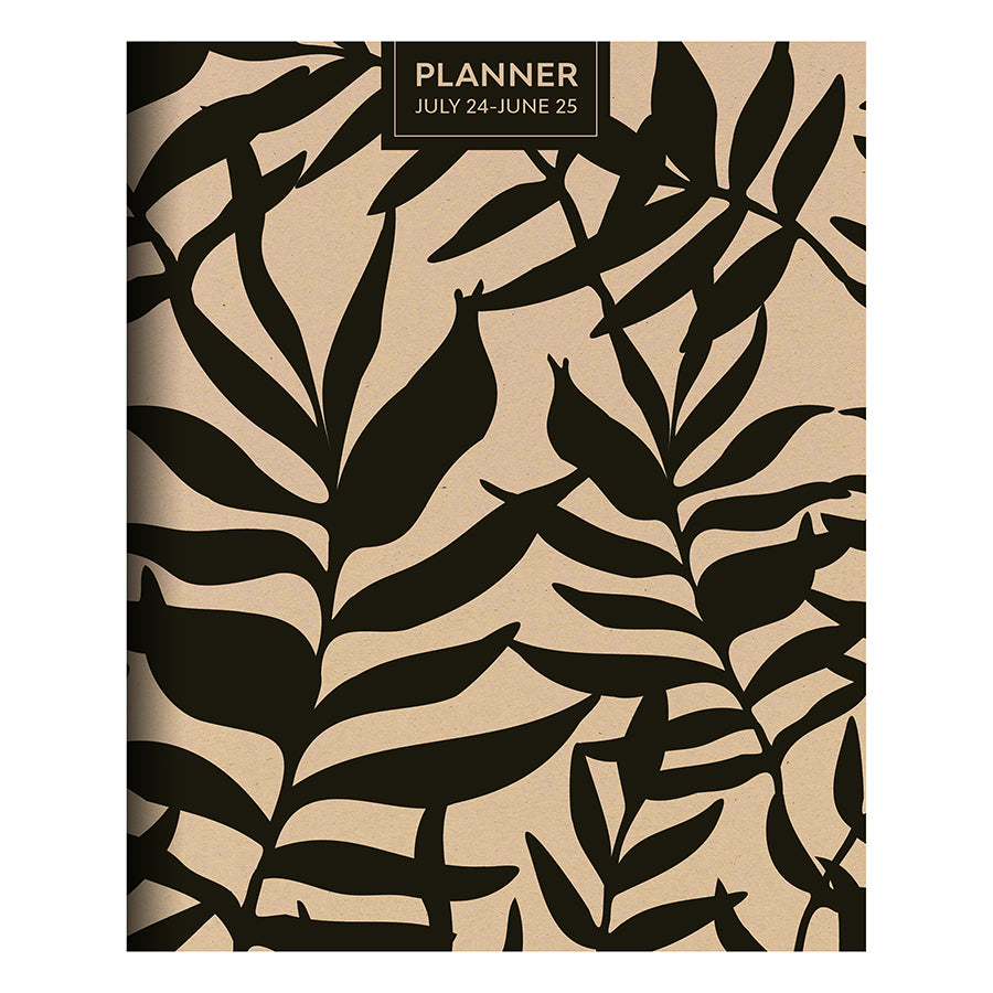 **FINAL SALE** July 2024 - June 2025 Natural Foliage Medium Monthly Planner