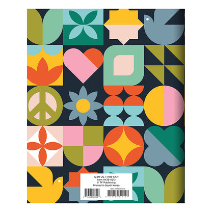 **FINAL SALE** July 2024 - June 2025 Scandanavian Symbols Medium Monthly Planner