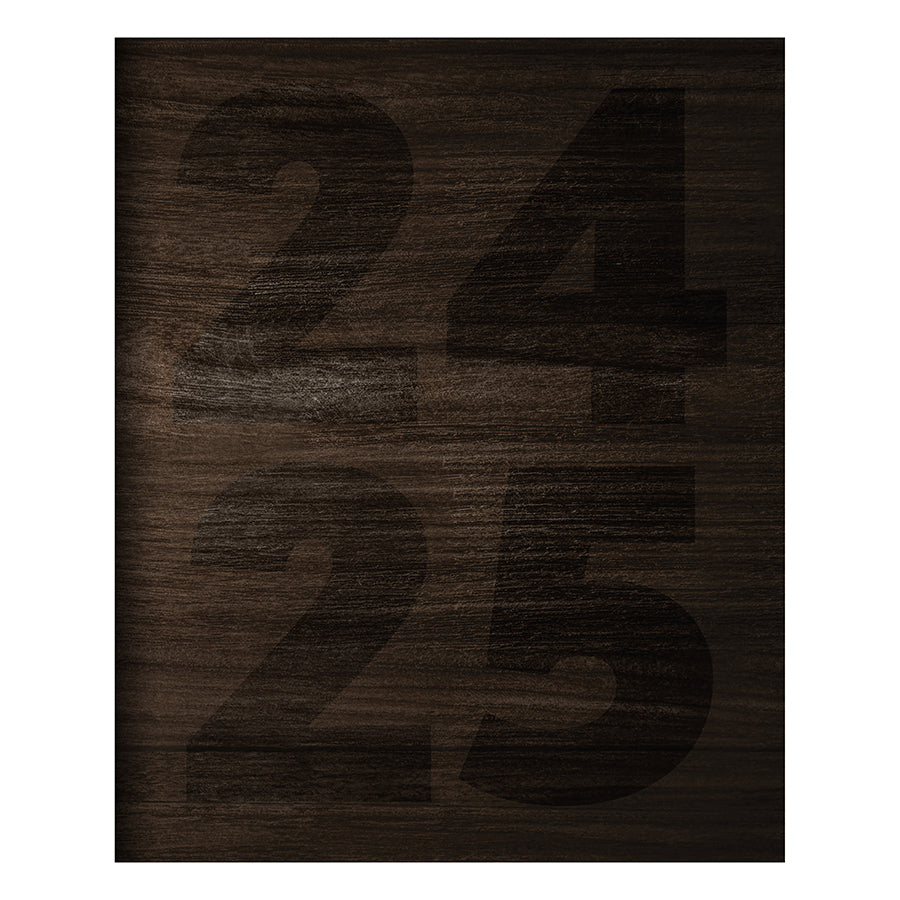 **FINAL SALE** July 2024 - June 2025 Walnut Wood Medium Monthly Planner