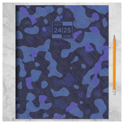 **FINAL SALE** July 2024 - June 2025 Camo Large Monthly Planner