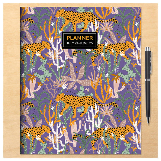 **FINAL SALE** July 2024 - June 2025 Jungle Cat Large Monthly Planner