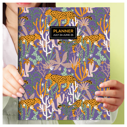 **FINAL SALE** July 2024 - June 2025 Jungle Cat Large Monthly Planner