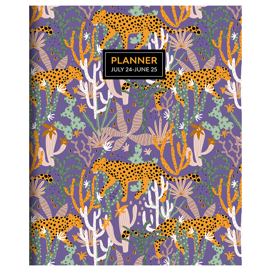 **FINAL SALE** July 2024 - June 2025 Jungle Cat Large Monthly Planner