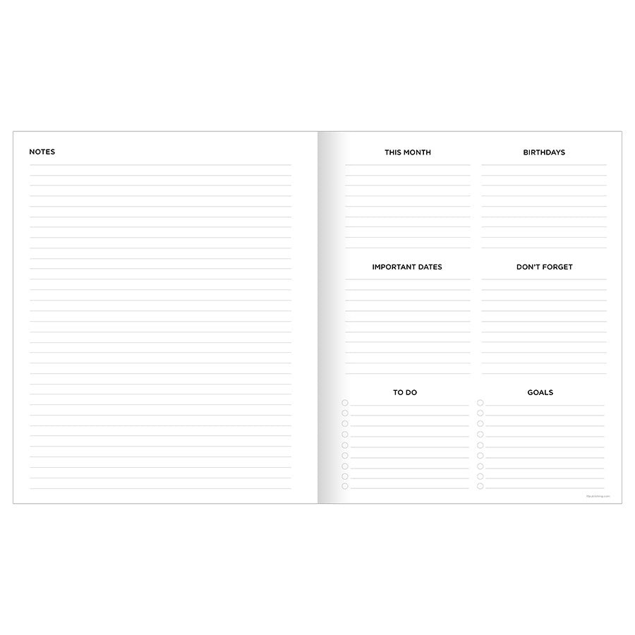 **FINAL SALE** July 2024 - June 2025 Slate Large Monthly Planner