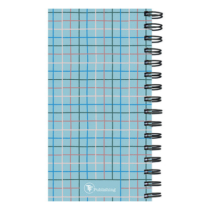 **FINAL SALE** July 2024 - June 2025 Blue Plaid Small Weekly Monthly Planner