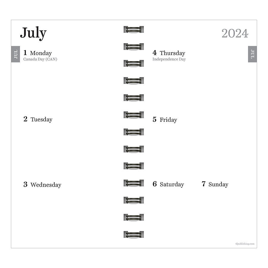 **FINAL SALE** July 2024 - June 2025 Sea Green Small Weekly Monthly Planner