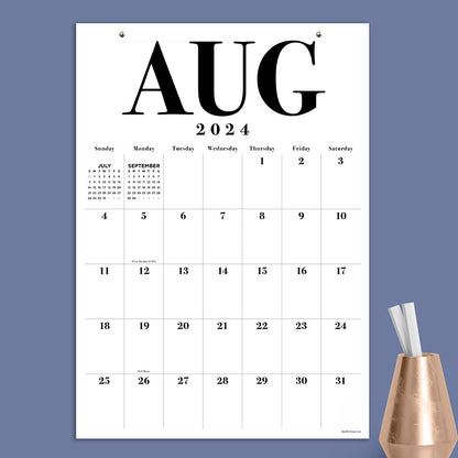 **FINAL SALE** July 2024 - June 2025 Medium Art Poster Wall Calendar