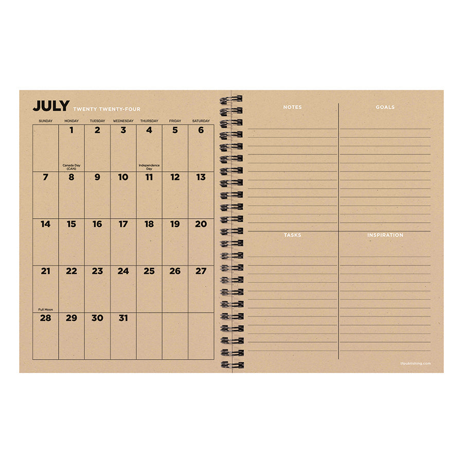 **FINAL SALE** July 2024 - June 2025 Aspen Trees Medium Weekly Monthly Planner